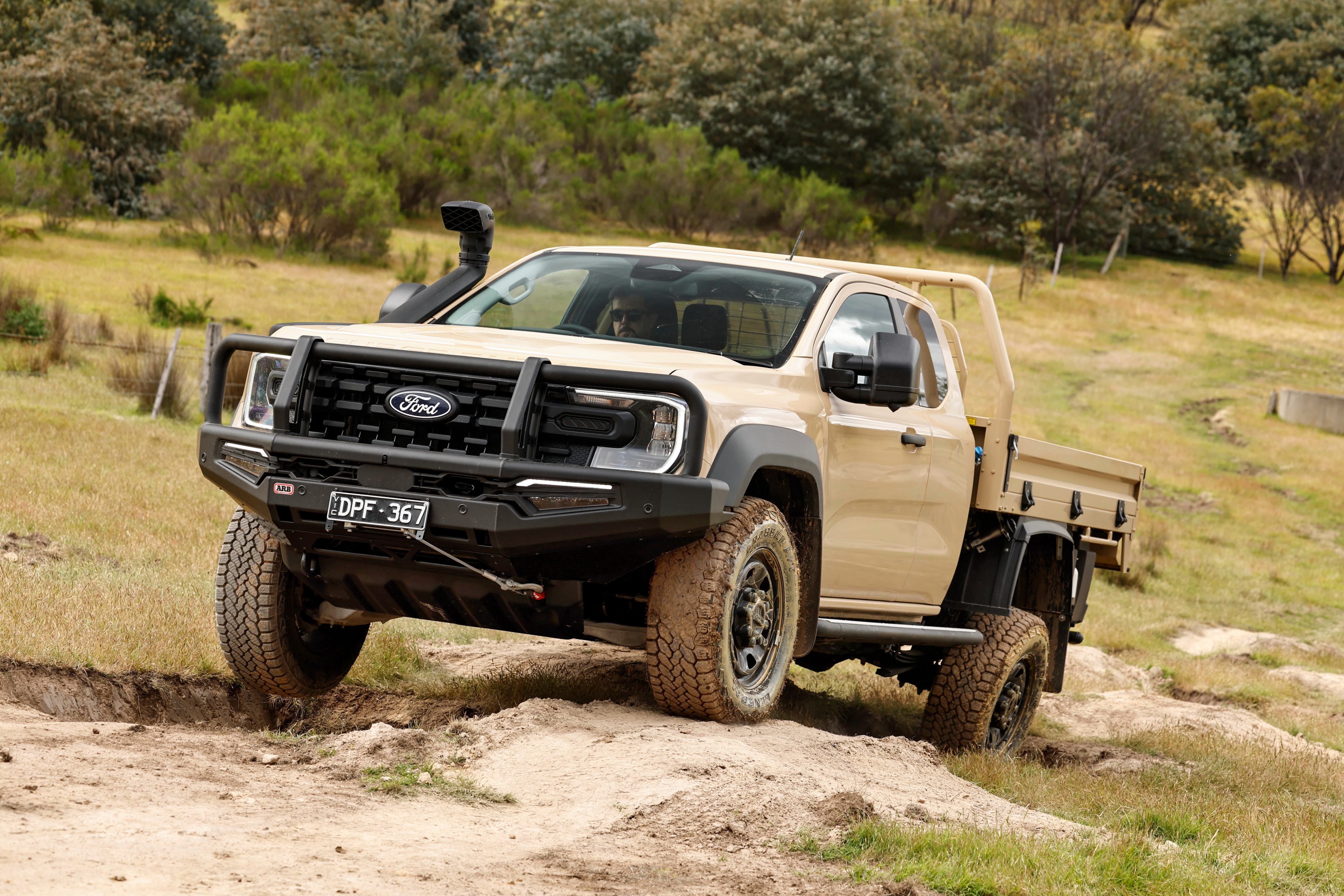 A Ford Ranger Super Duty designed for international markets.